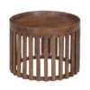 Salontafel 'Noah' 2-delig Rond Mango hout Lichtbruin (1c) - Afbeelding 4