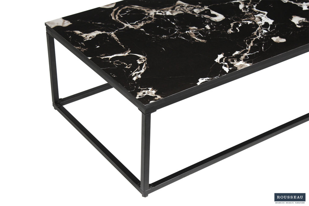 PROMO - Salontafel 'Livorno' Composiet Marmer Zwart (1c) - Afbeelding 4