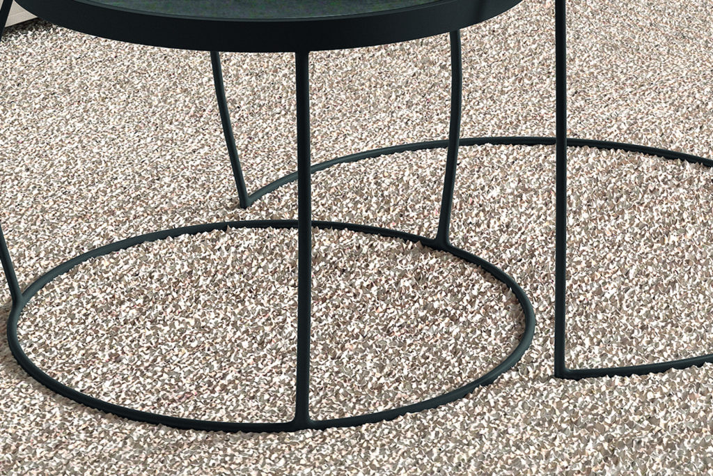 Salontafel 'Lars' 2-delig Mango hout zwart (1c) - Afbeelding 4