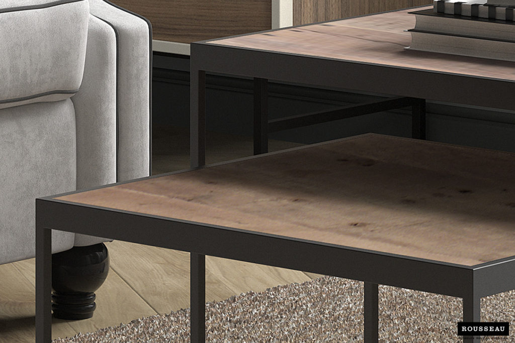 Salontafel 'Quinn' 2-delig Mango hout (1c) - Afbeelding 4