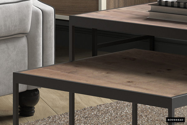Salontafel 'Quinn' 2-delig Mango hout (1c) - Afbeelding 4