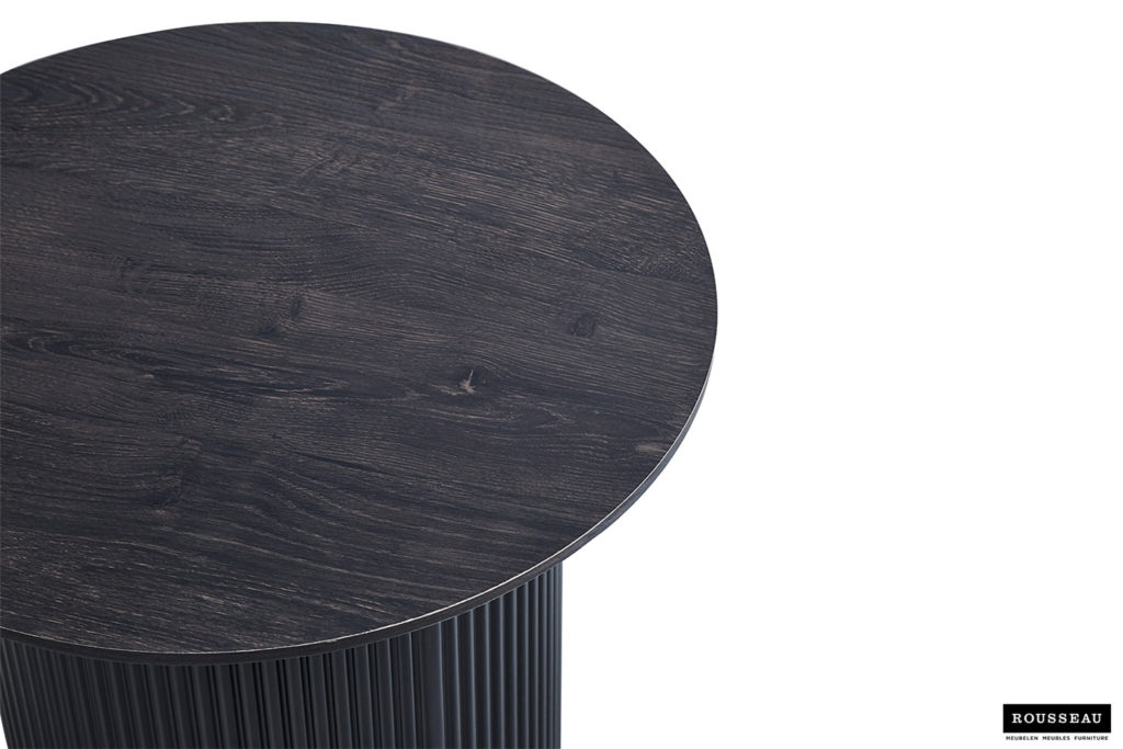 Salontafel 'Lagos' 50 cm Rond Decor Donkerbruin (2c) - Afbeelding 4