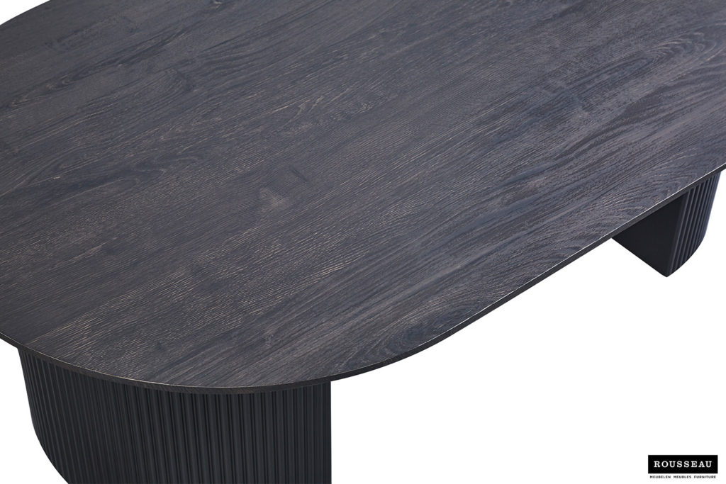 Salontafel 'Lagos' 120 cm Ovaal Decor Donkerbruin - Afbeelding 4