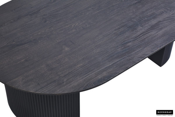 Salontafel 'Lagos' 120 cm Ovaal Decor Donkerbruin - Afbeelding 4