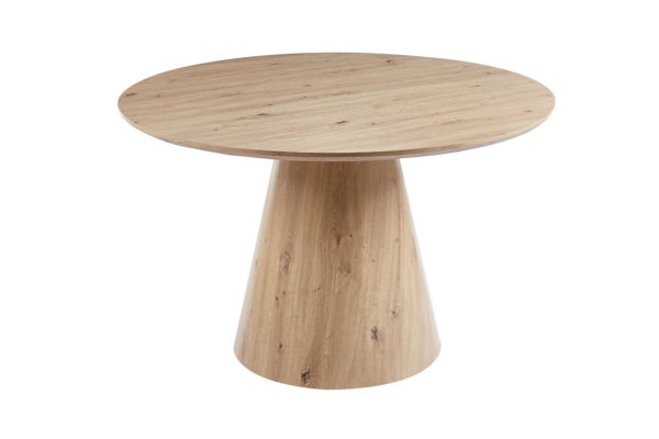 Tafel 'Tigo' 120 cm Rond Decor Oude eik - Afbeelding 4