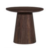 Salontafel 'Miguel' 50 cm Rond Mango hout Donkerbruin (2c) - Afbeelding 4