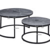 Salontafel 'Boston' Decor Glas Steen Grijs (1c) - Afbeelding 5