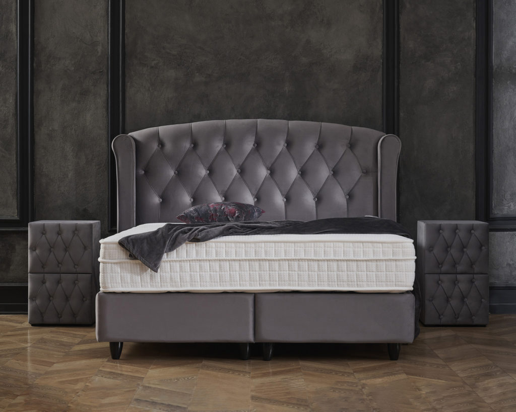 Opbergboxspring Aurora Velvet Antraciet 180x200 - Afbeelding 5