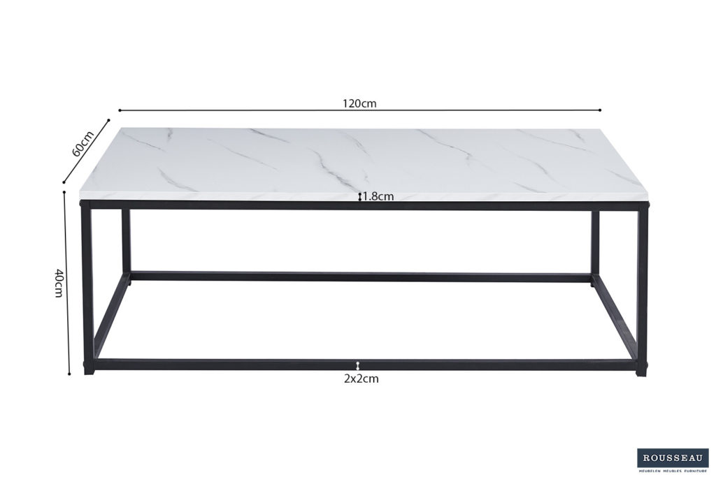 Salontafel 'Dallas' Decor Marmer Wit (1c) - Afbeelding 5