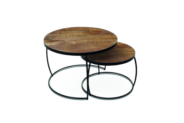 Salontafel 'Lars' 2-delig Mango hout (1c) - Afbeelding 5