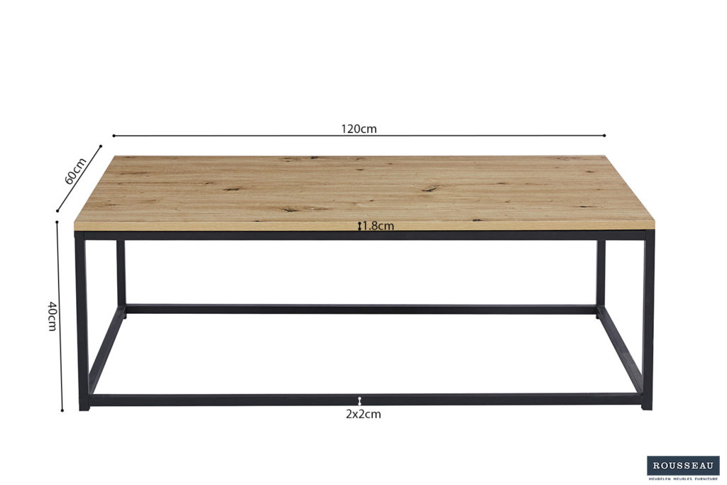 Salontafel 'Dallas' Decor Oude eik (1c) - Afbeelding 5