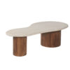 Salontafel 'Marlon' 120 cm Mango hout met Travertin Beige (2c) - Afbeelding 5