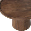 Salontafel 'Jules' 65x40 cm Rond Mango hout Lichtbruin (2c) - Afbeelding 5