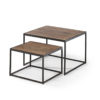 Salontafel 'Quinn' 2-delig Mango hout (1c) - Afbeelding 5