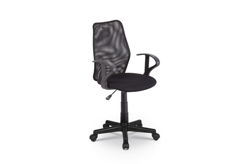 Bureaustoel 'Job' Mesh Zwart (1c) - Afbeelding 5