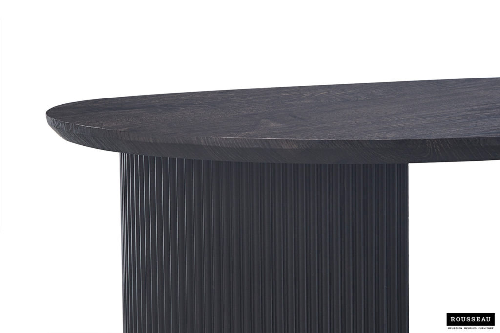 Salontafel 'Lagos' 120 cm Ovaal Decor Donkerbruin - Afbeelding 5