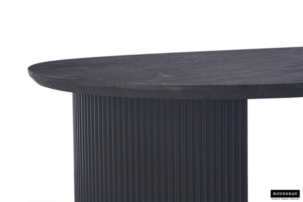 Salontafel 'Lagos' 120 cm Ovaal Decor Donkerbruin - Afbeelding 5