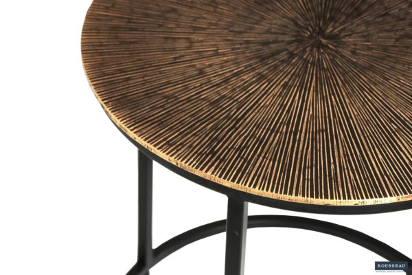 Salontafel 'Alicia' set van 3 Sun Gold - Afbeelding 5
