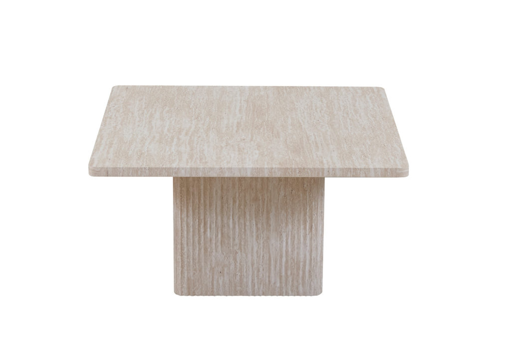 Set van 2 Salontafels 'Bobby' Decor travertin Beige - Afbeelding 5