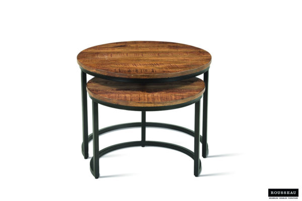Salontafel 'Goja' 2-delig Mango hout (1c) - Afbeelding 6