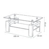 Salontafel 'Alana' Decor sonoma (2c) - Afbeelding 6