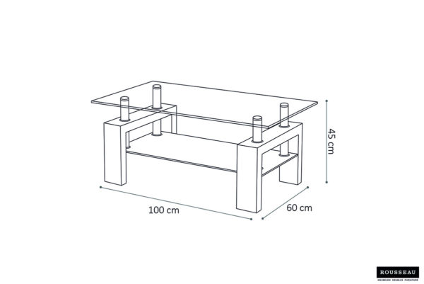Salontafel 'Alana' Decor sonoma (2c) - Afbeelding 6