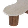 Salontafel 'Marlon' 120 cm Mango hout met Travertin Beige (2c) - Afbeelding 6
