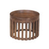 Salontafel 'Noah' 2-delig Rond Mango hout Lichtbruin (1c) - Afbeelding 6