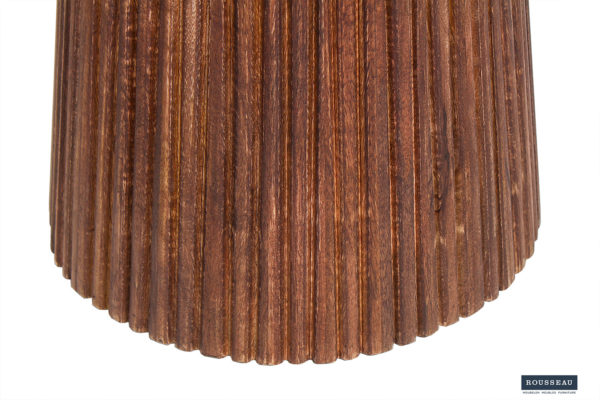 Salontafel 'Miguel' 50 cm Rond Mango hout Lichtbruin (2c) - Afbeelding 6