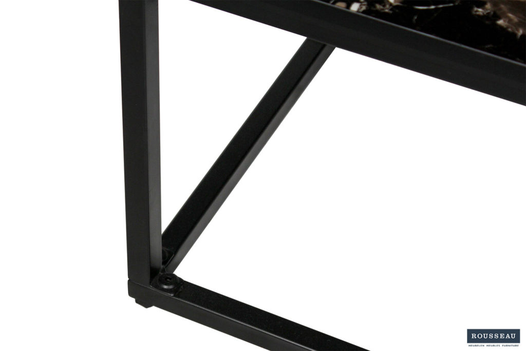 PROMO - Salontafel 'Livorno' Composiet Marmer Zwart (1c) - Afbeelding 6