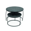 Salontafel 'Lars' 2-delig Mango hout zwart (1c) - Afbeelding 6