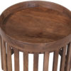 Salontafel 'Noah' 2-delig Rond Mango hout Lichtbruin (1c) - Afbeelding 7