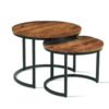 Salontafel 'Goja' 2-delig Mango hout (1c) - Afbeelding 7