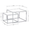 Salontafel 'Quinn' 2-delig Mango hout (1c) - Afbeelding 7