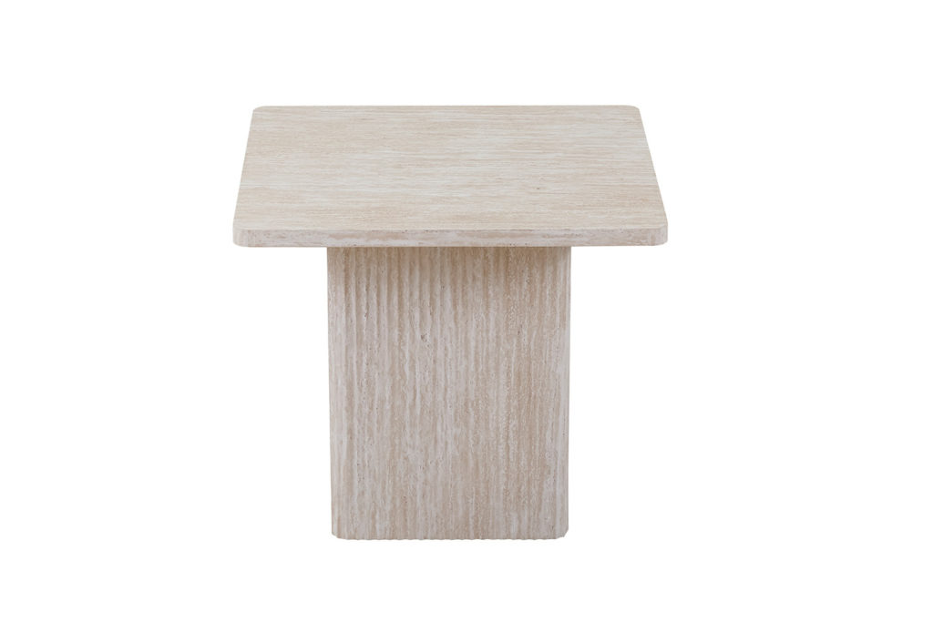 Set van 2 Salontafels 'Bobby' Decor travertin Beige - Afbeelding 7