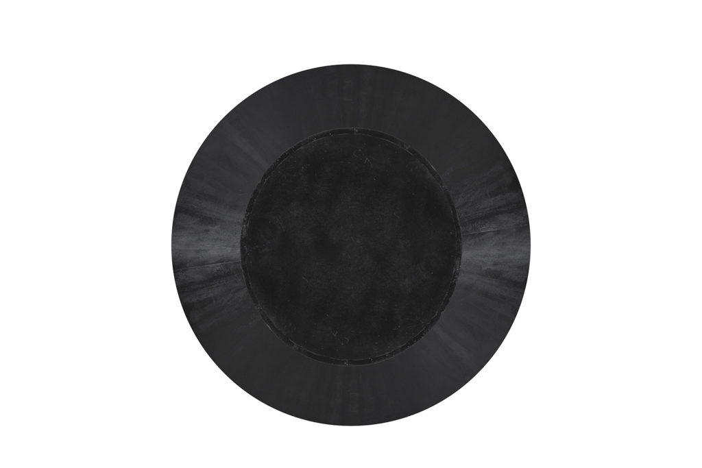 Tafel 'Tommy' 130 cm Rond Mango hout Zwart - Afbeelding 7