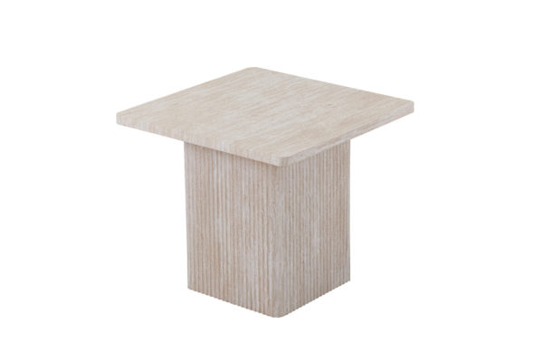 Set van 2 Salontafels 'Bobby' Decor travertin Beige - Afbeelding 8
