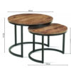Salontafel 'Goja' 2-delig Mango hout (1c) - Afbeelding 9