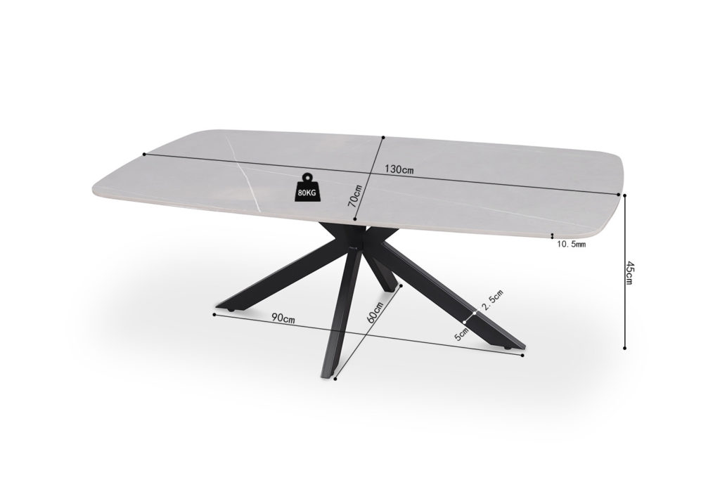 Salontafel 'Apollo' 130 cm Deens Ovaal Steen Grijs (2c) - Afbeelding 9