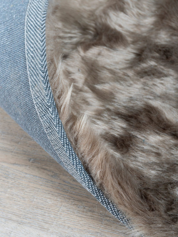 Vloerkleed Donsie Brown Rond ø160 cm - Afbeelding 4