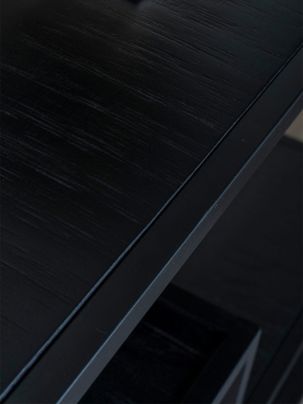 Dressoir Huub Zwart Mangohout 158 cm - Afbeelding 5