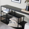 Dressoir Huub Zwart Mangohout 158 cm - Afbeelding 4