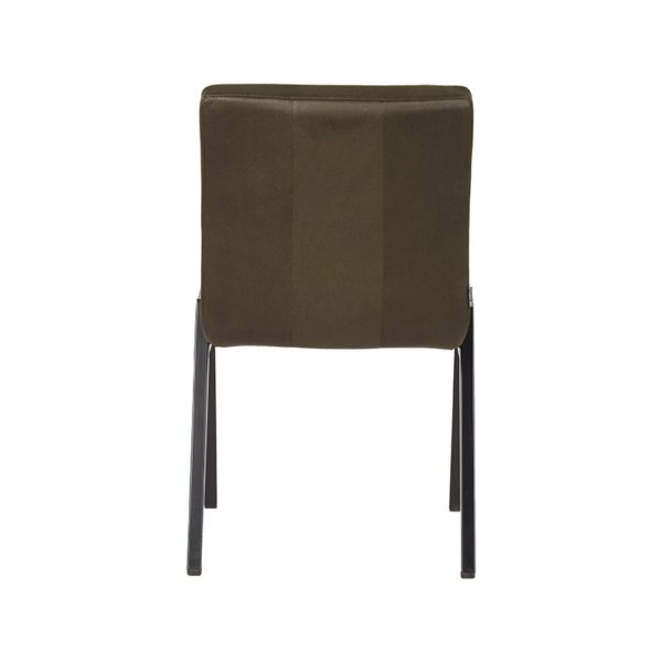 LABEL51 Eetkamerstoel Matz - Army green - Microfiber - Afbeelding 5