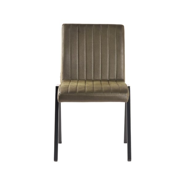 LABEL51 Eetkamerstoel Matz - Army green - Microfiber - Afbeelding 3