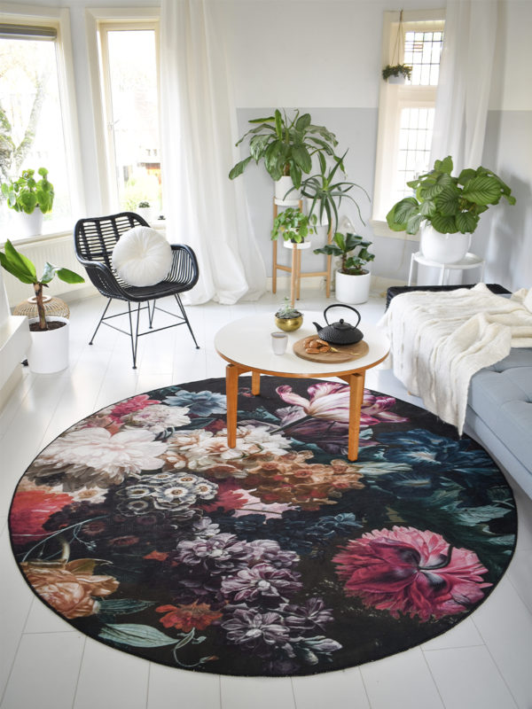 Vloerkleed Flores Rond ø120 cm - Afbeelding 2
