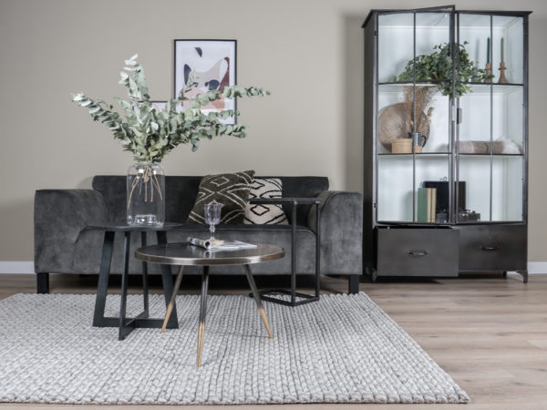 Vloerkleed Tino Grijs 200 x 280 cm - Afbeelding 5