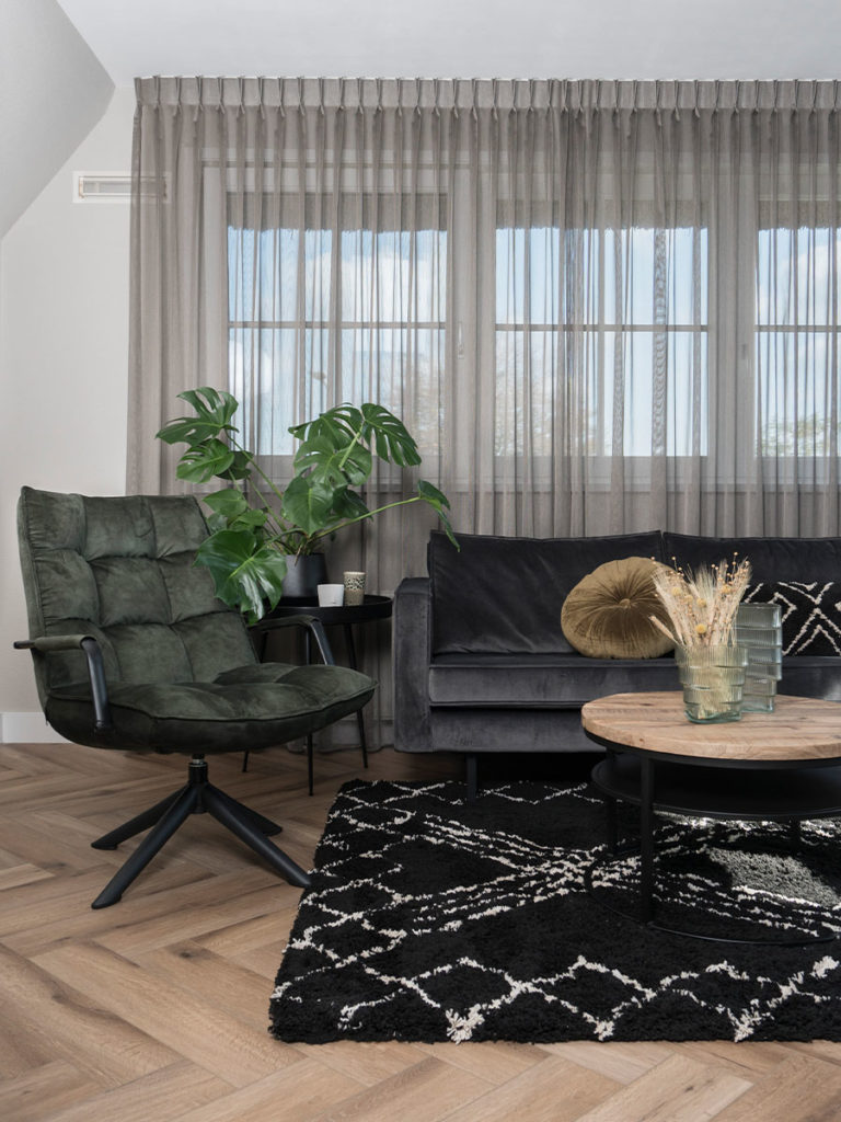 Salontafel Sarno Zwart 60 x 60 cm - Afbeelding 4