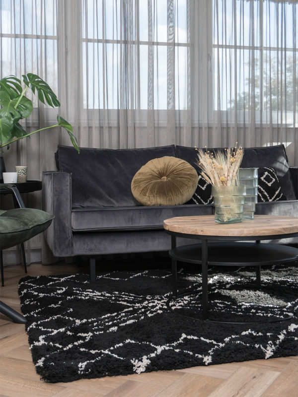 Vloerkleed Jim Black 160 x 230 cm - Afbeelding 3