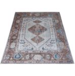 Vloerkleed Karaca Blue/Brown 06 - 200 x 290 cm