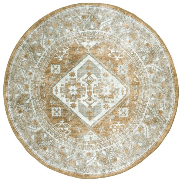 Vloerkleed Laria Brown 5 Rond - ø200 cm